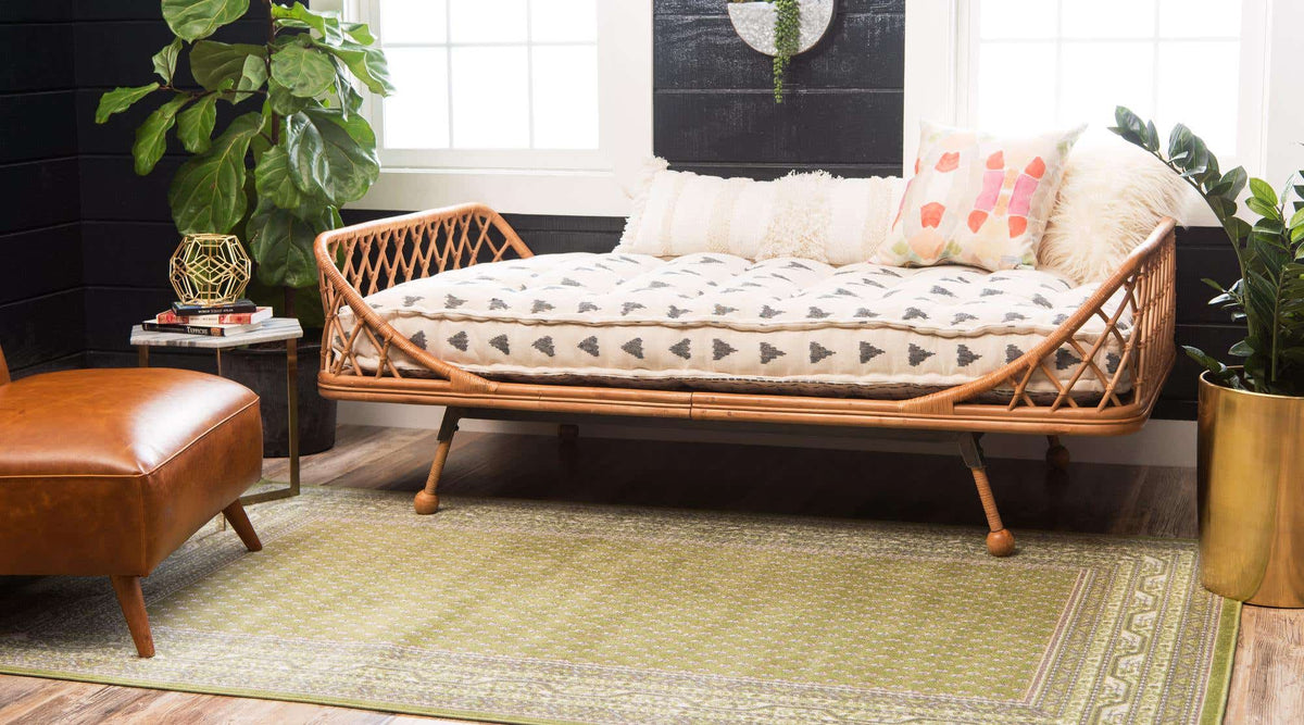 Rechteck Teppich Tribeca in Grün von Hadorn™ - Lifestyle Image