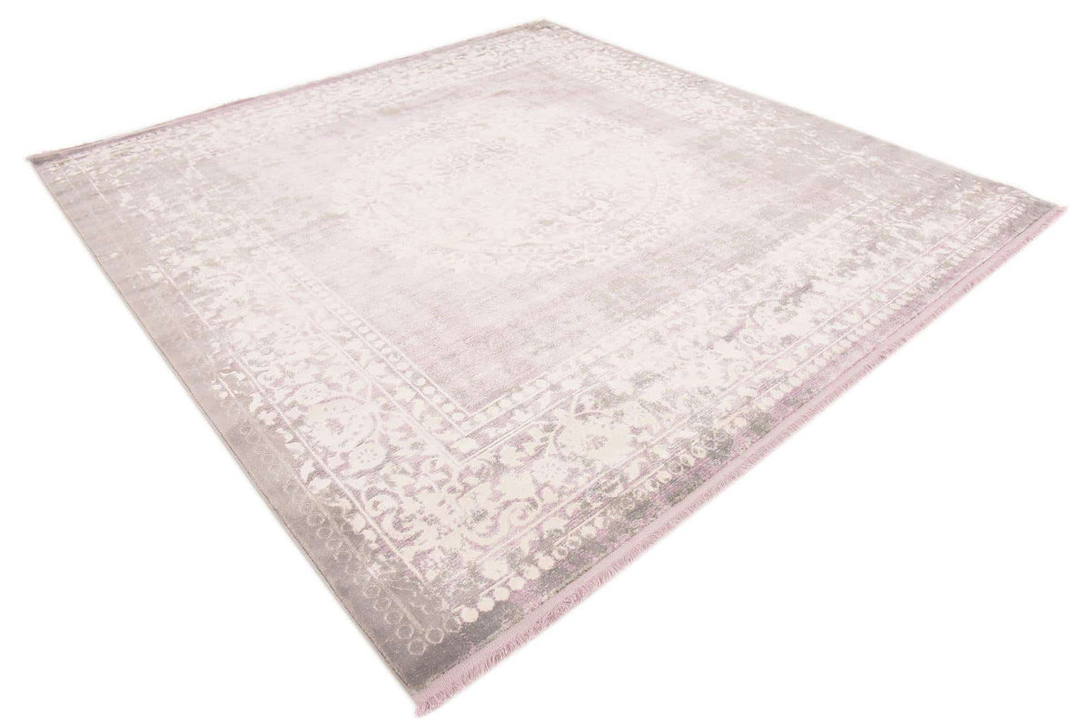 Quadratisch Teppich New Vintage in Lila von Hadorn™ - Lifestyle Image