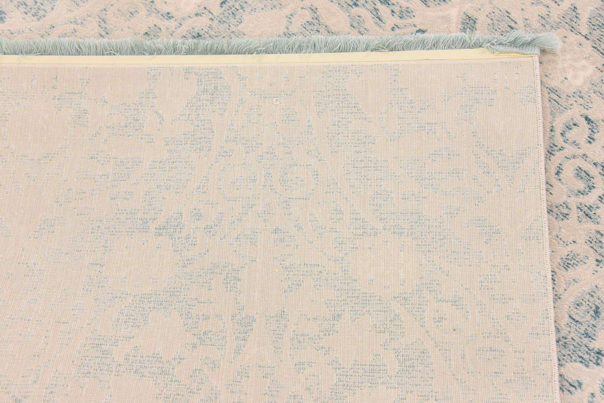 Quadratisch Teppich New Vintage in Hellblau von Hadorn™ - Lifestyle Image