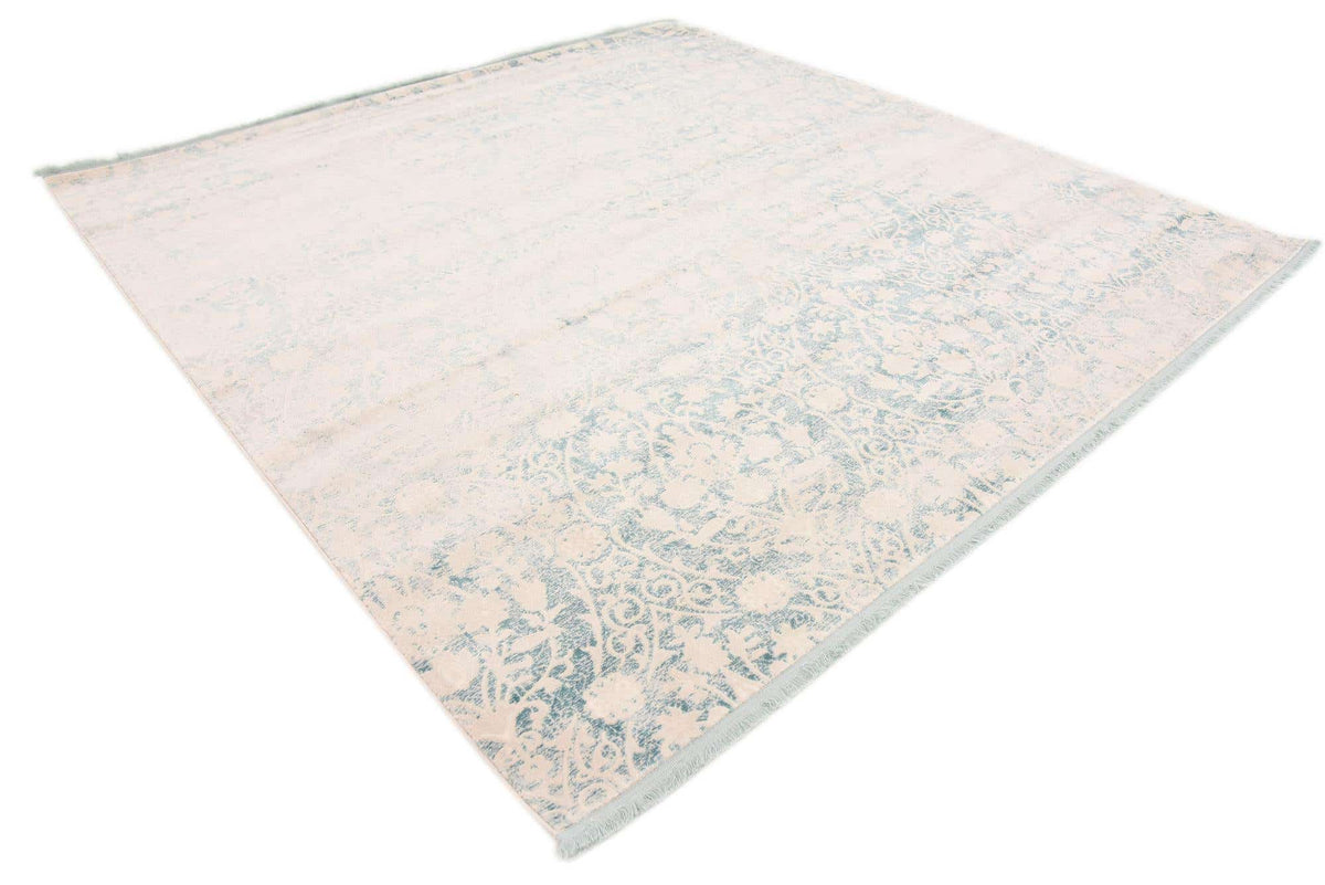 Quadratisch Teppich New Vintage in Hellblau von Hadorn™ - Lifestyle Image
