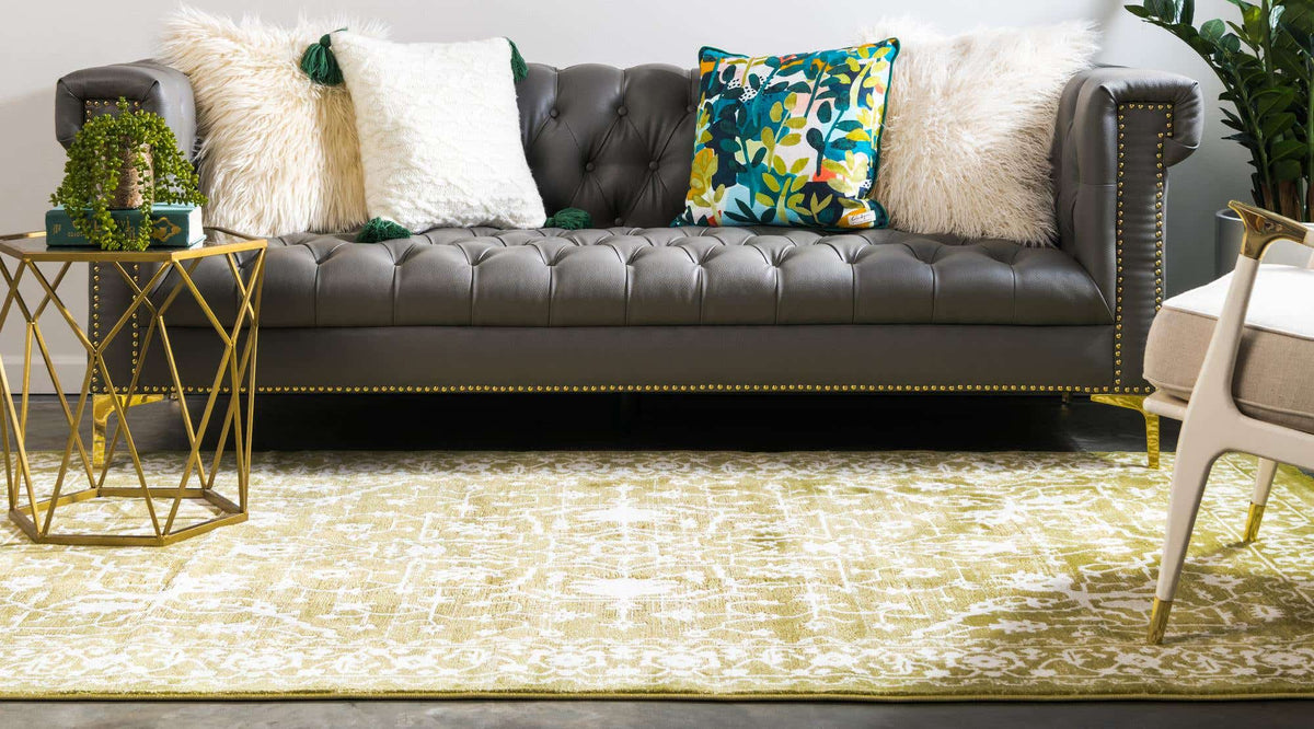 Rechteck Teppich New Vintage in Hellgrün von Hadorn™ - Lifestyle Image