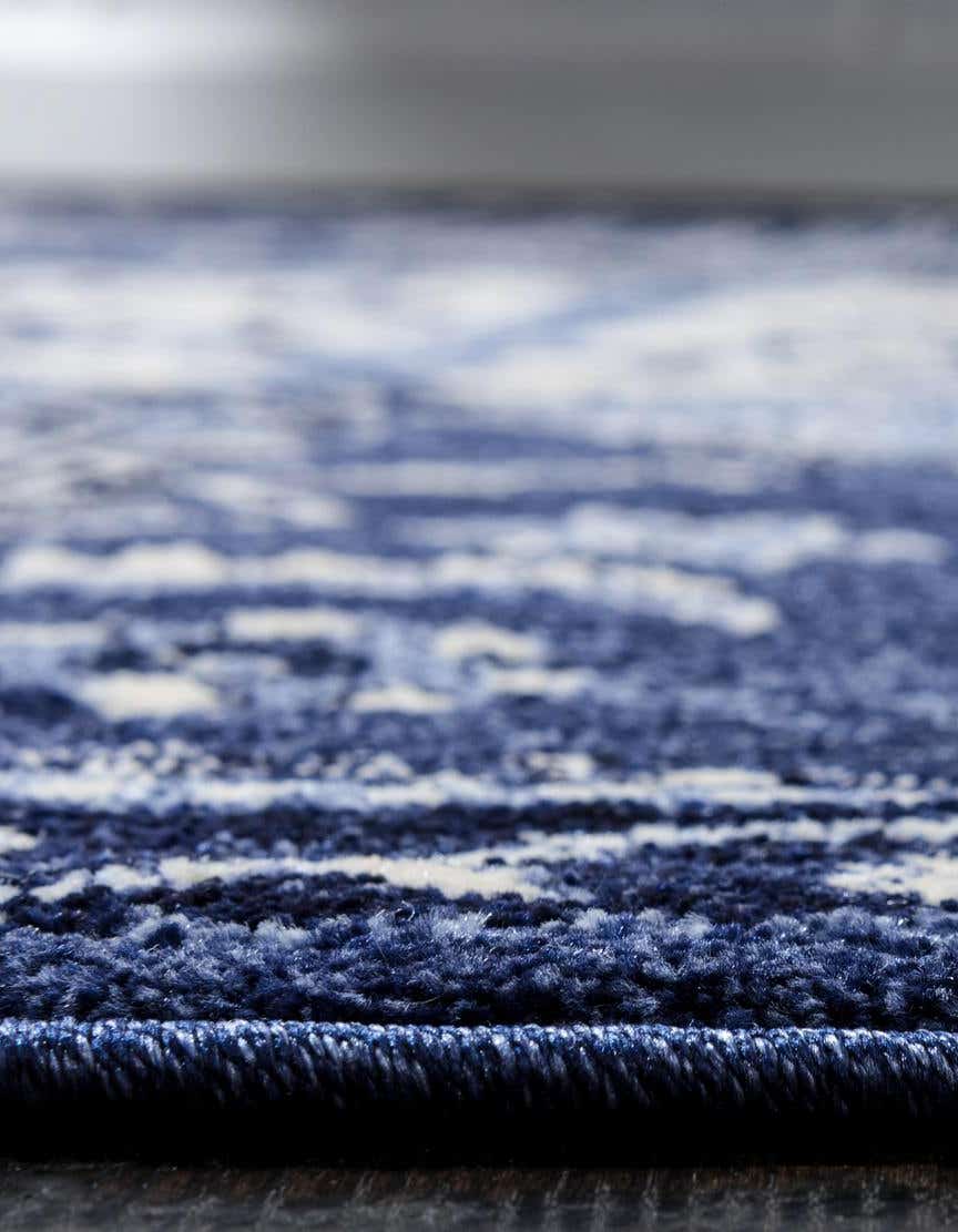 Rund Teppich Vista in Blau von Hadorn™ - Lifestyle Image
