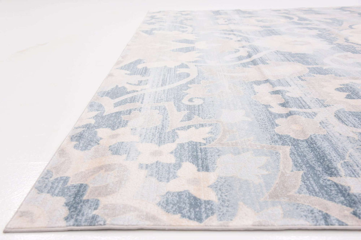 Rechteck Teppich Restoration in Blau von Hadorn™ - Lifestyle Image
