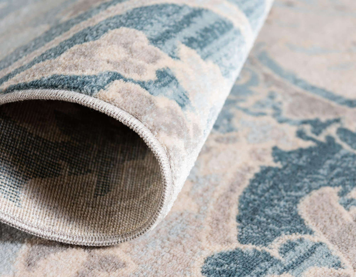 Rechteck Teppich Restoration in Blau von Hadorn™ - Lifestyle Image