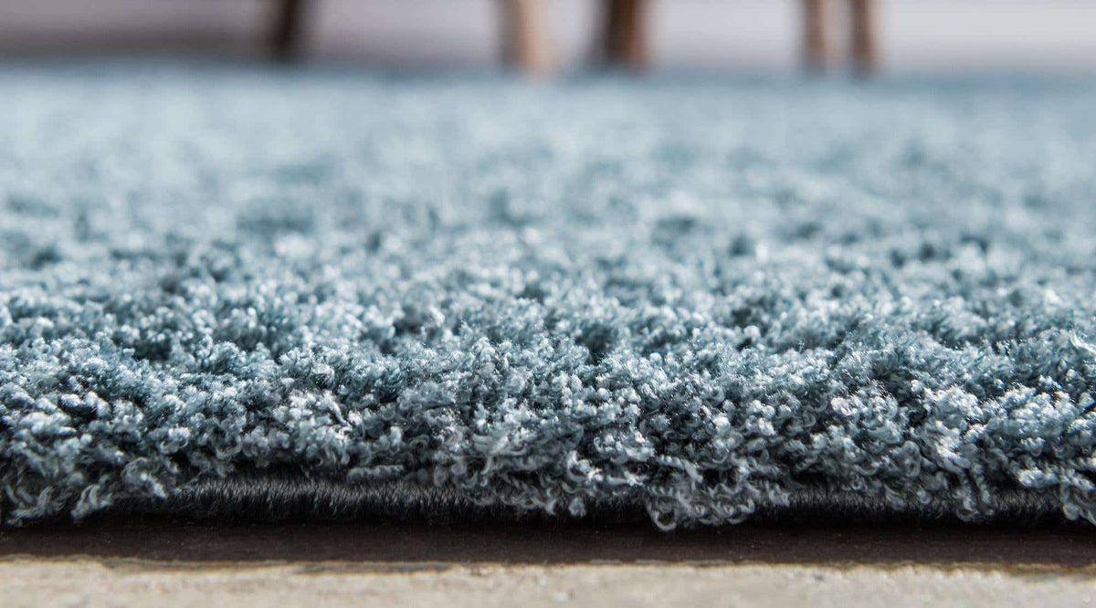 Läufer Hochflorteppich Studio Solid Shag in Schieferblau von Hadorn™ - Lifestyle Image