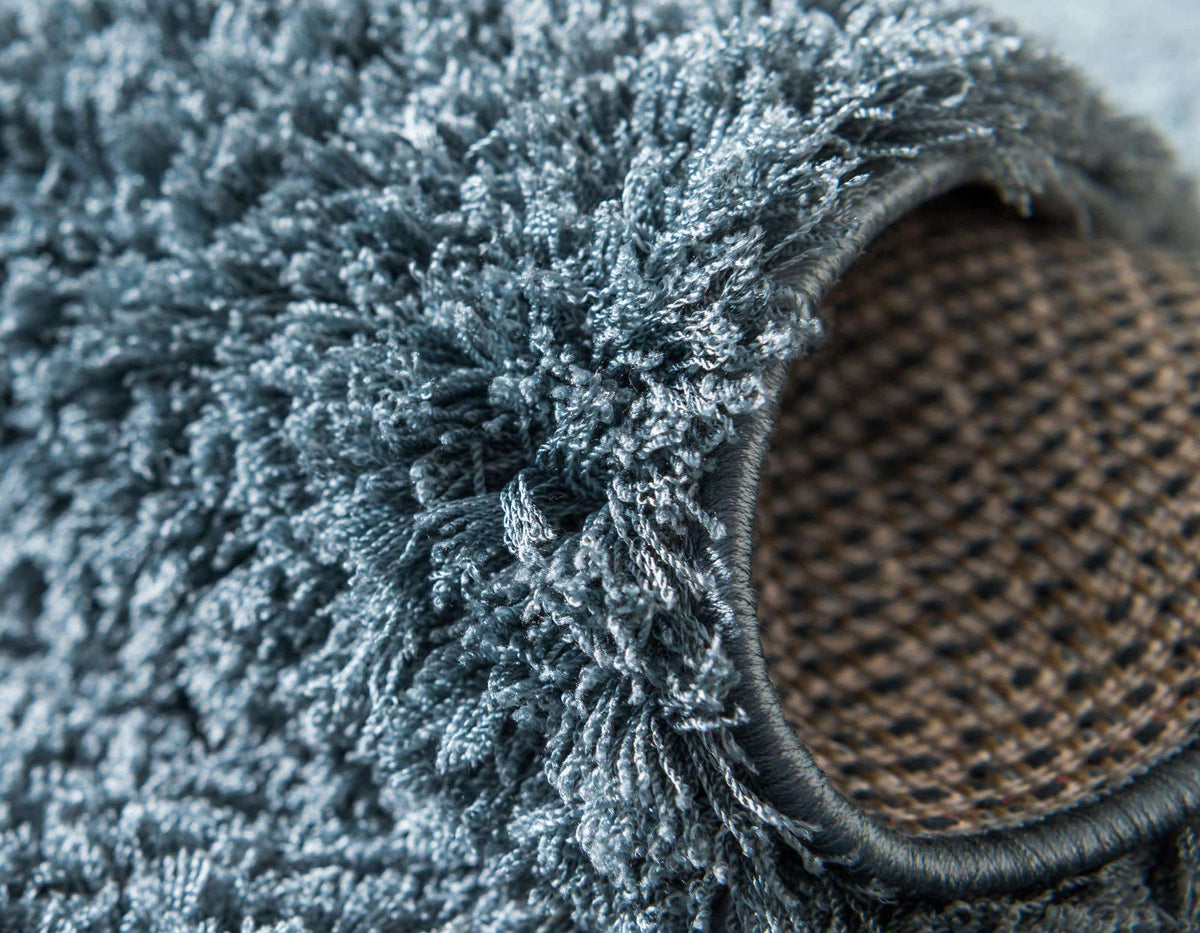 Läufer Hochflorteppich Studio Solid Shag in Schieferblau von Hadorn™ - Lifestyle Image