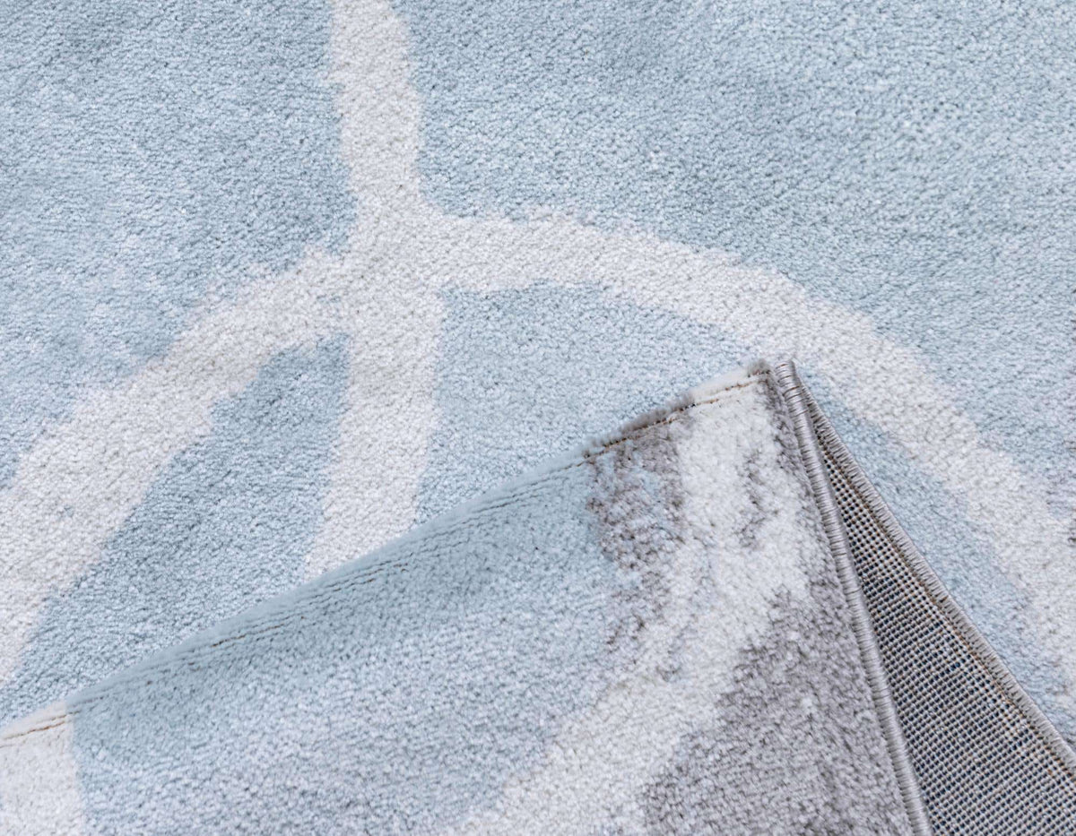 Rechteck Teppich Metropolis in Hellblau von Hadorn™ - Lifestyle Image