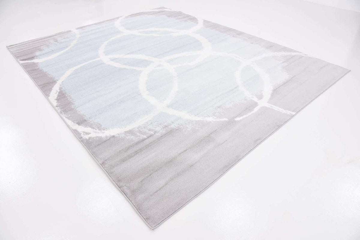 Rechteck Teppich Metropolis in Hellblau von Hadorn™ - Lifestyle Image