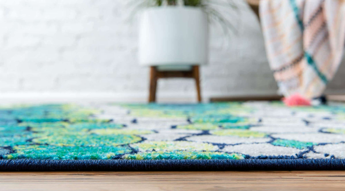 Rechteck Teppich Metropolis in Hellgrün von Hadorn™ - Lifestyle Image
