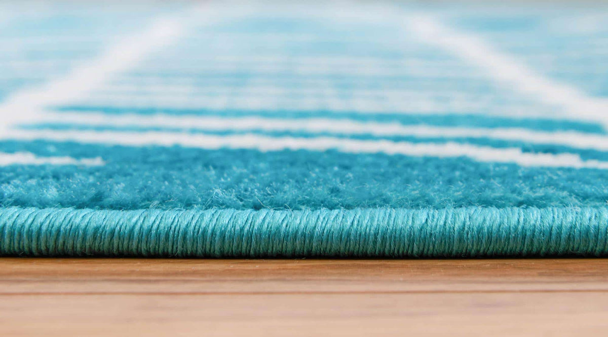 Rechteck Teppich Metropolis in Türkis von Hadorn™ - Lifestyle Image