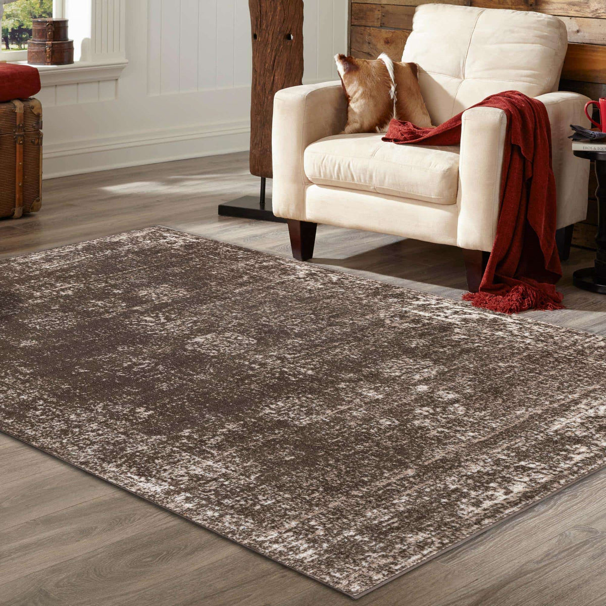 Rechteck Teppich Monaco in Braun von Hadorn™ - Lifestyle Image