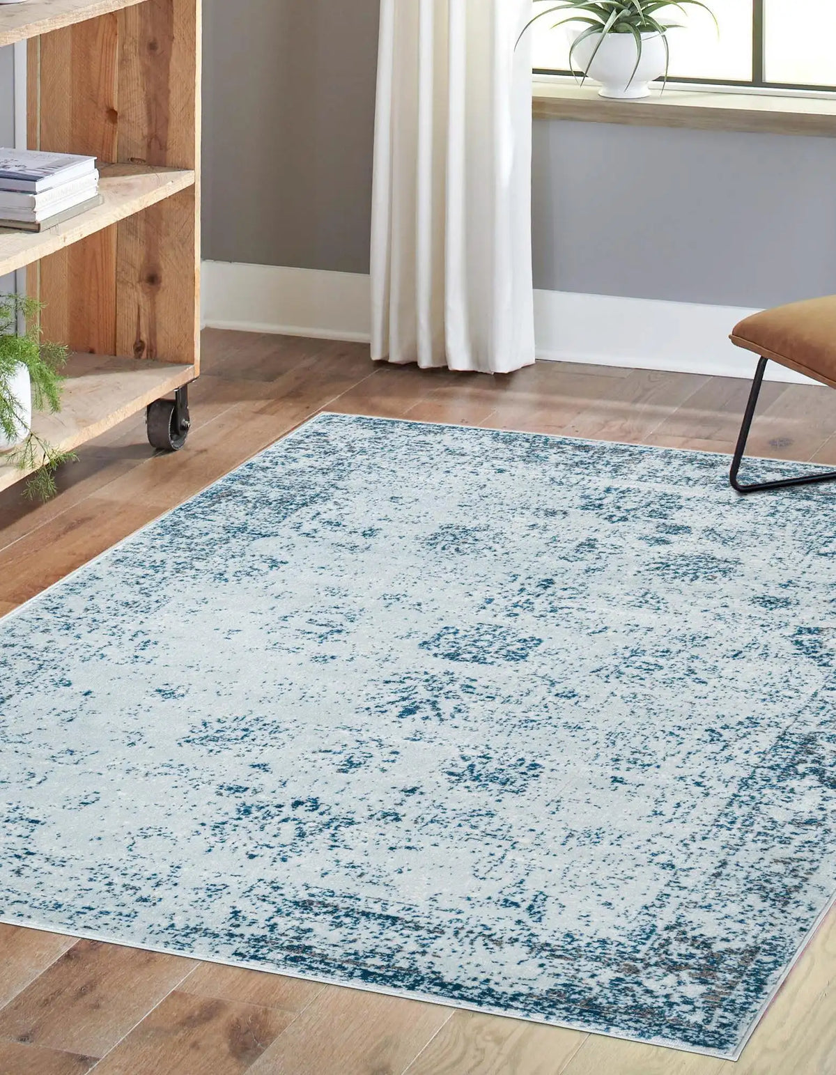 Rechteck Teppich Monaco in Hellblau von Hadorn™ - Lifestyle Image