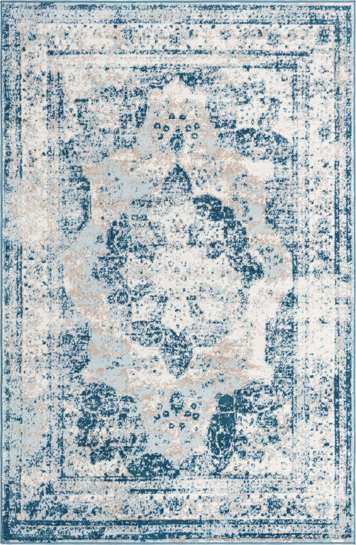 Rechteck Teppich Monaco in Blau von Hadorn™ - Lifestyle Image