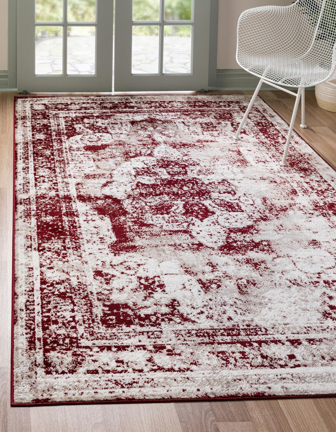 Rechteck Teppich Monaco in Burgund von Hadorn™ - Lifestyle Image
