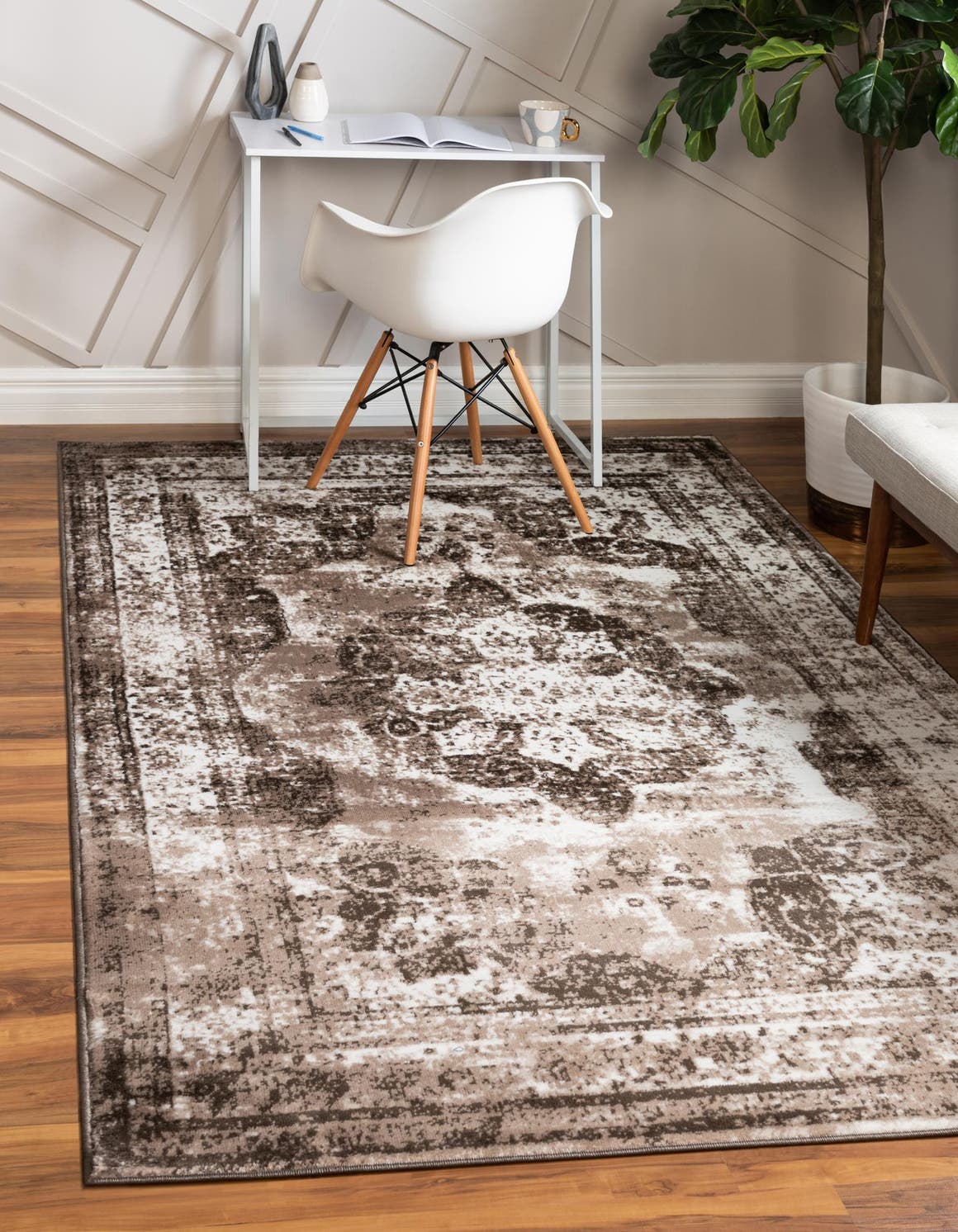 Rechteck Teppich Monaco in Hellbraun von Hadorn™ - Lifestyle Image