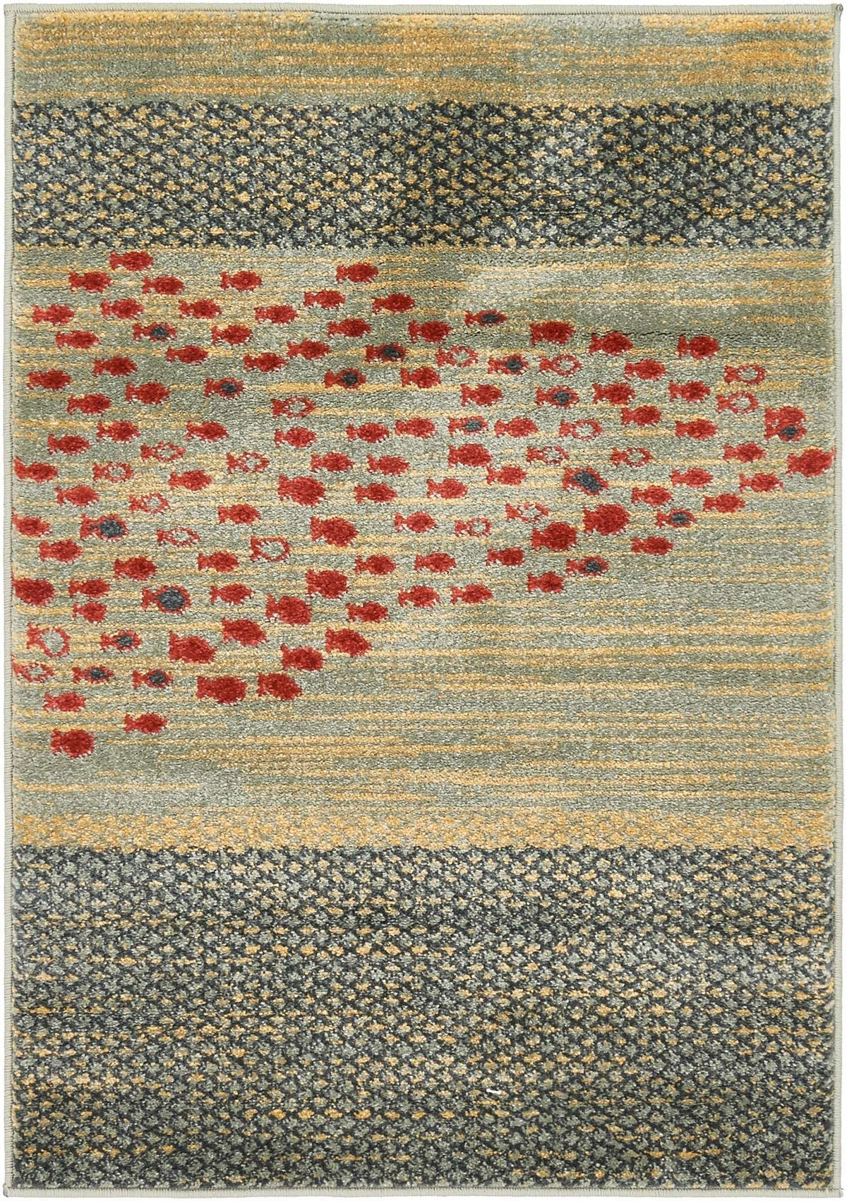 Rechteck Teppich Kashkuli Gabbeh in Blau von Hadorn™ - Lifestyle Image