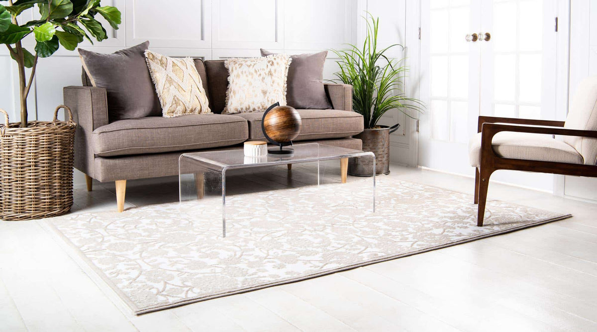 Rechteck Teppich Himalaya in Schneewittchen von Hadorn™ - Lifestyle Image