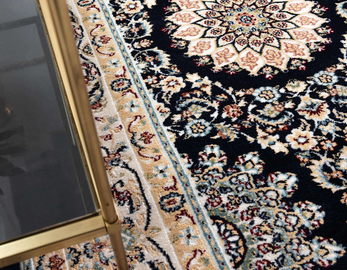 Rechteck Teppich Nain Design in Blau von Hadorn™ - Lifestyle Image