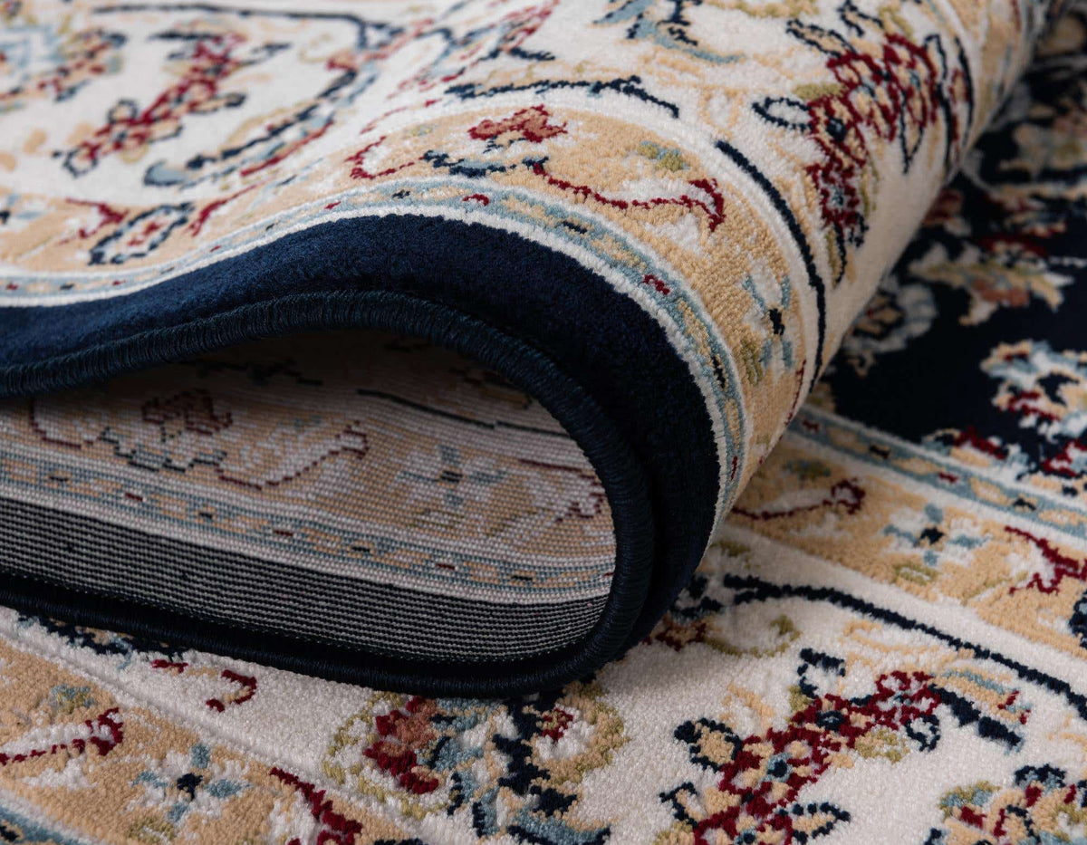 Rechteck Teppich Nain Design in Blau von Hadorn™ - Lifestyle Image