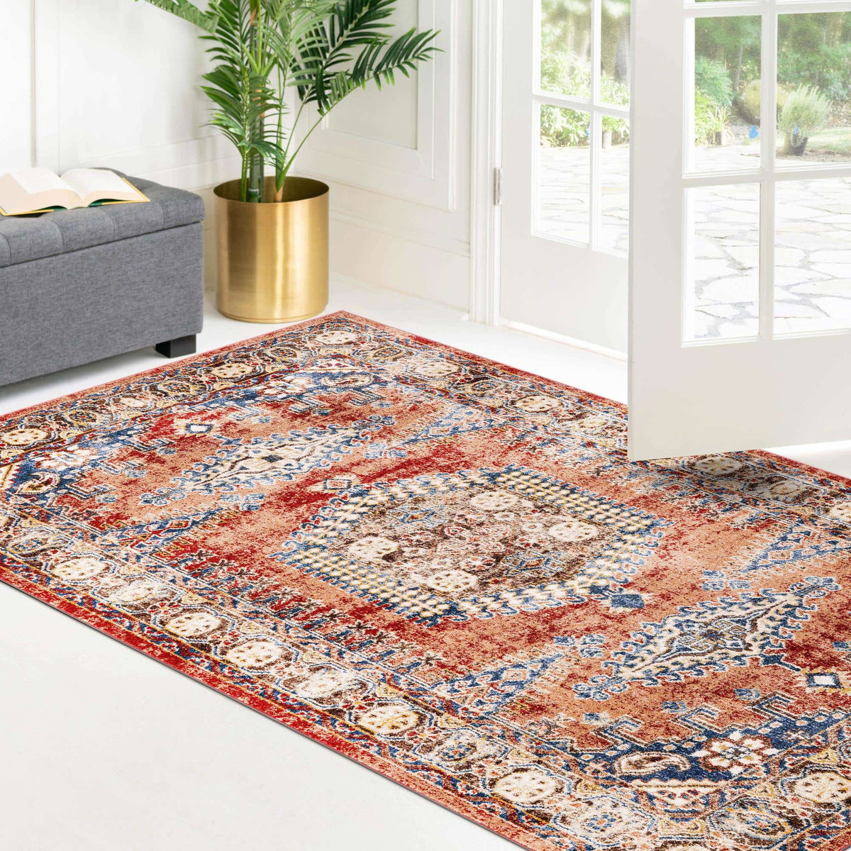 Rechteck Teppich Arcadia in Rot von Hadorn™ - Lifestyle Image