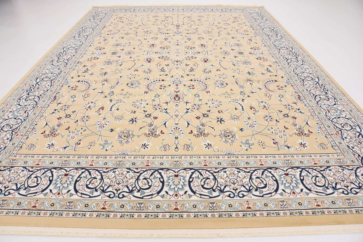 Rechteck Teppich Nain Design in Beige von Hadorn™ - Lifestyle Image