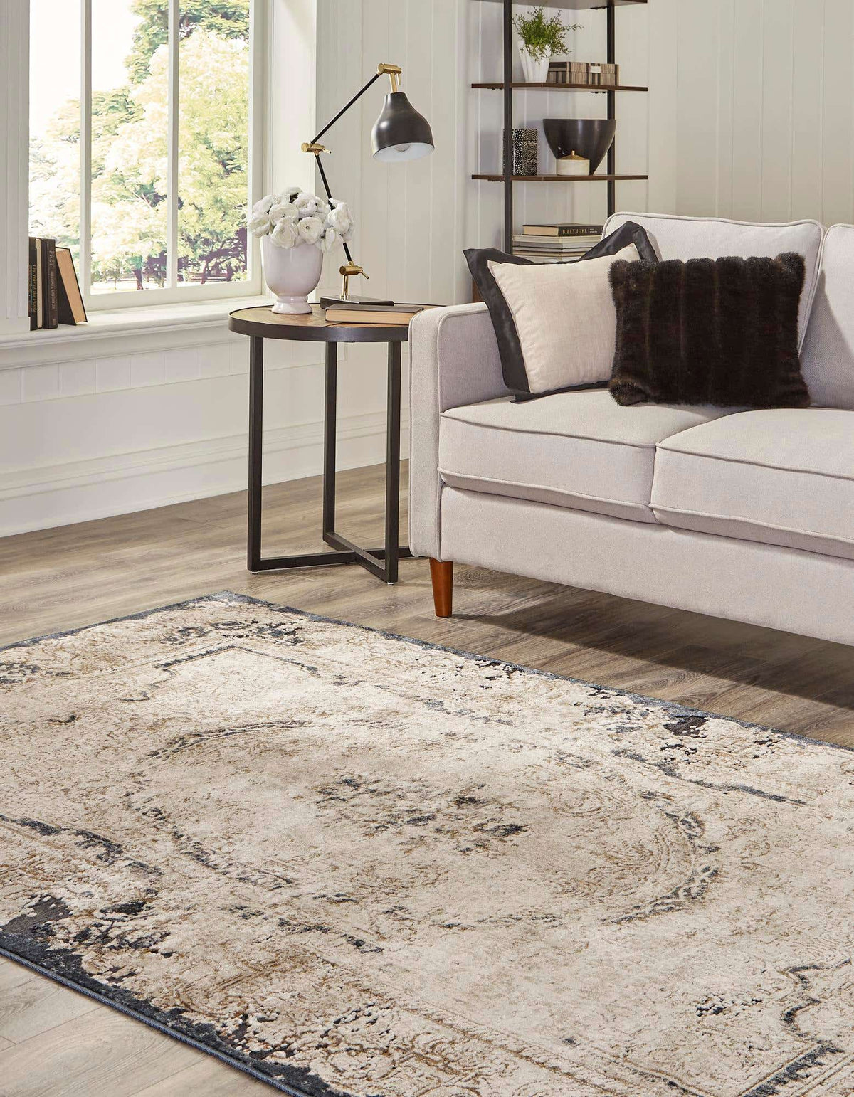 Rechteck Teppich Villa in Creme von Hadorn™ - Lifestyle Image