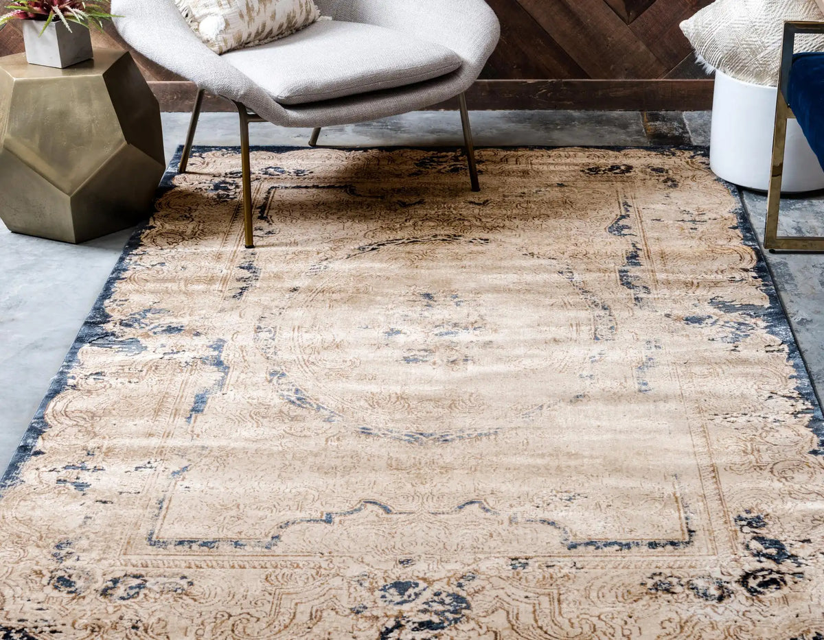 Rechteck Teppich Villa in Creme von Hadorn™ - Lifestyle Image