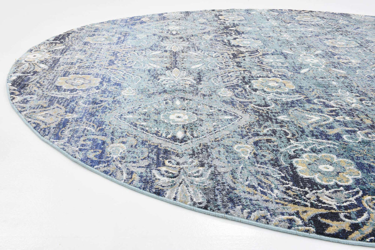 Rund Teppich Lexington in Grün von Hadorn™ - Lifestyle Image