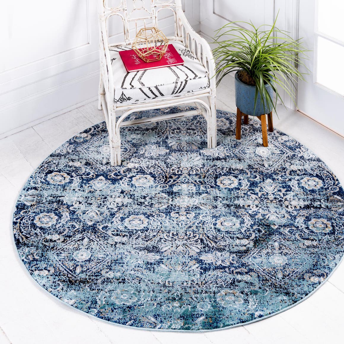 Rund Teppich Lexington in Grün von Hadorn™ - Lifestyle Image