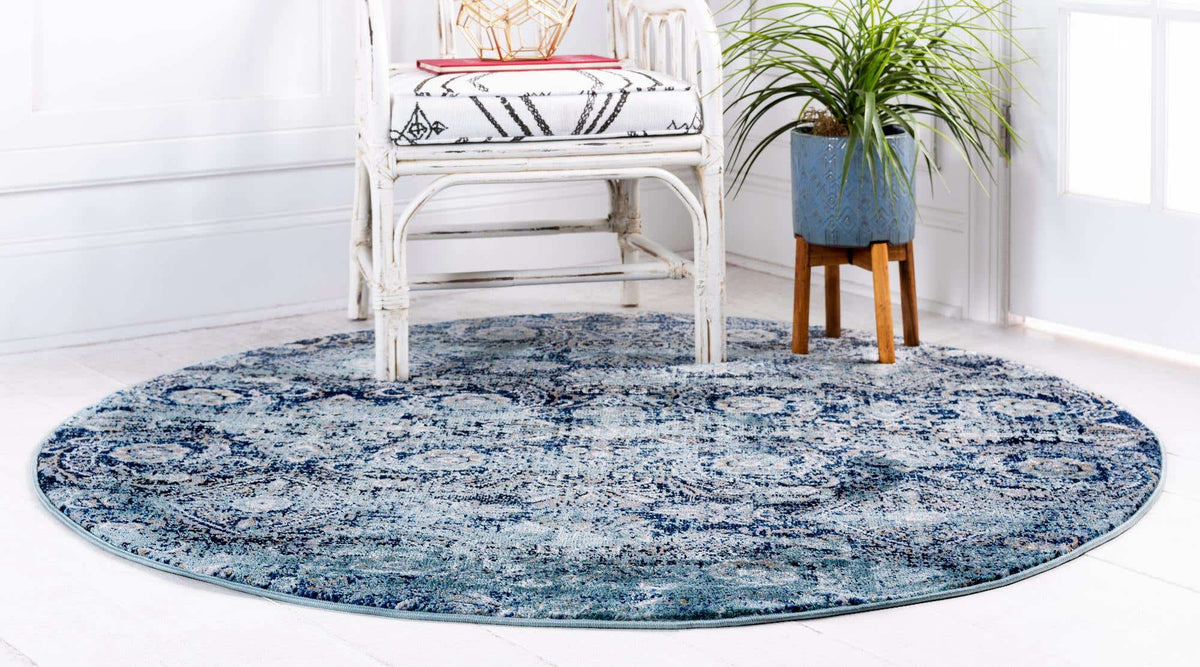 Rund Teppich Lexington in Grün von Hadorn™ - Lifestyle Image