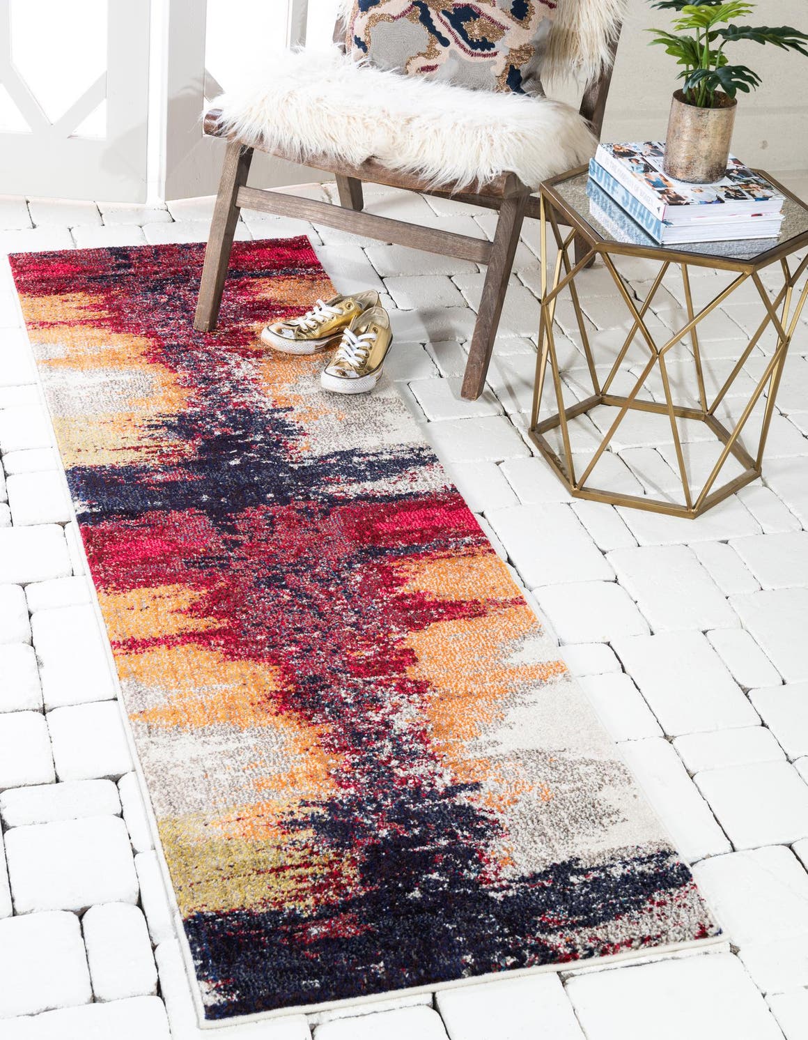 Läufer Teppich Casablanca in Orange von Hadorn™ - Lifestyle Image