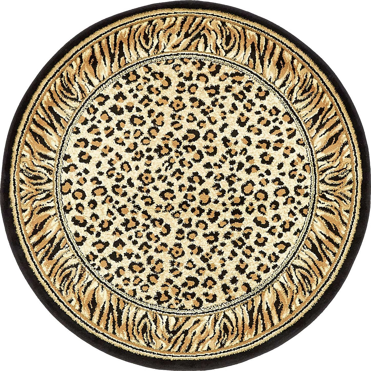 Rund Teppich Safari in Hellbraun von Hadorn™ - Lifestyle Image