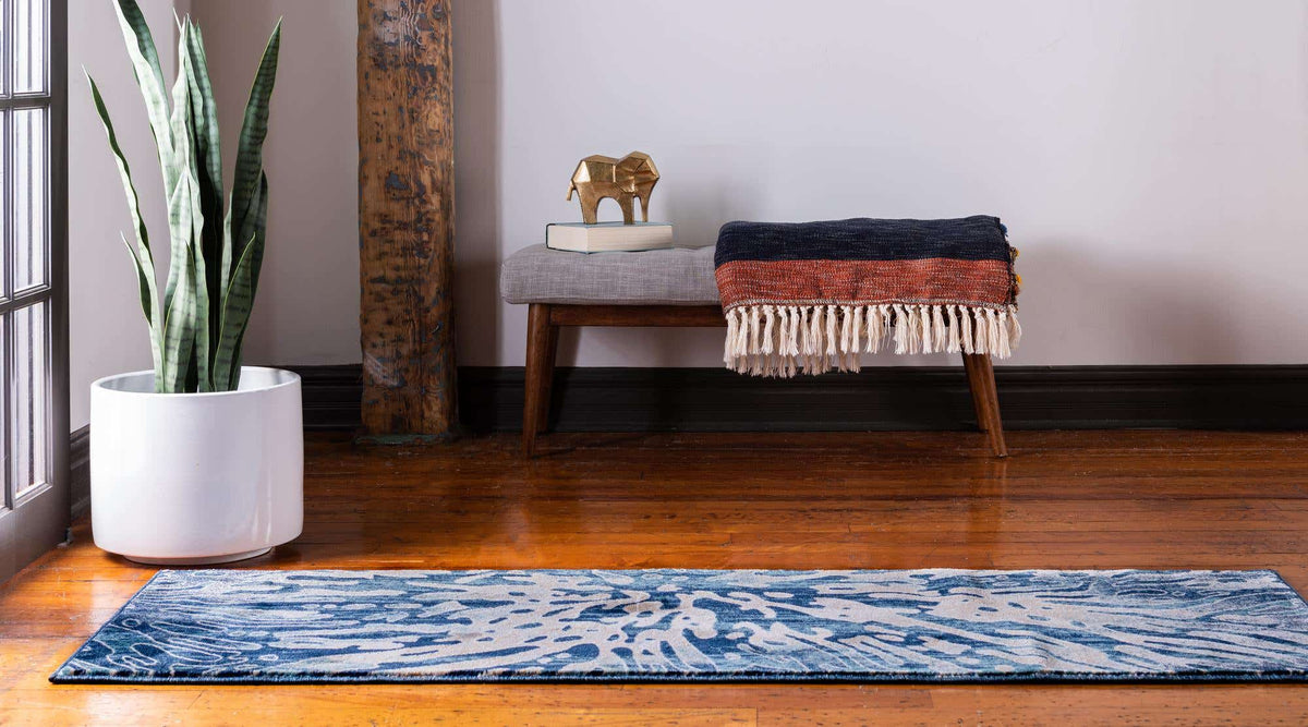 Läufer Teppich Ethereal in Blau von Hadorn™ - Lifestyle Image