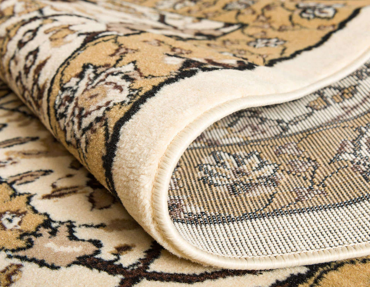 Rechteck Teppich Isfahan Design in Beige von Hadorn™ - Lifestyle Image