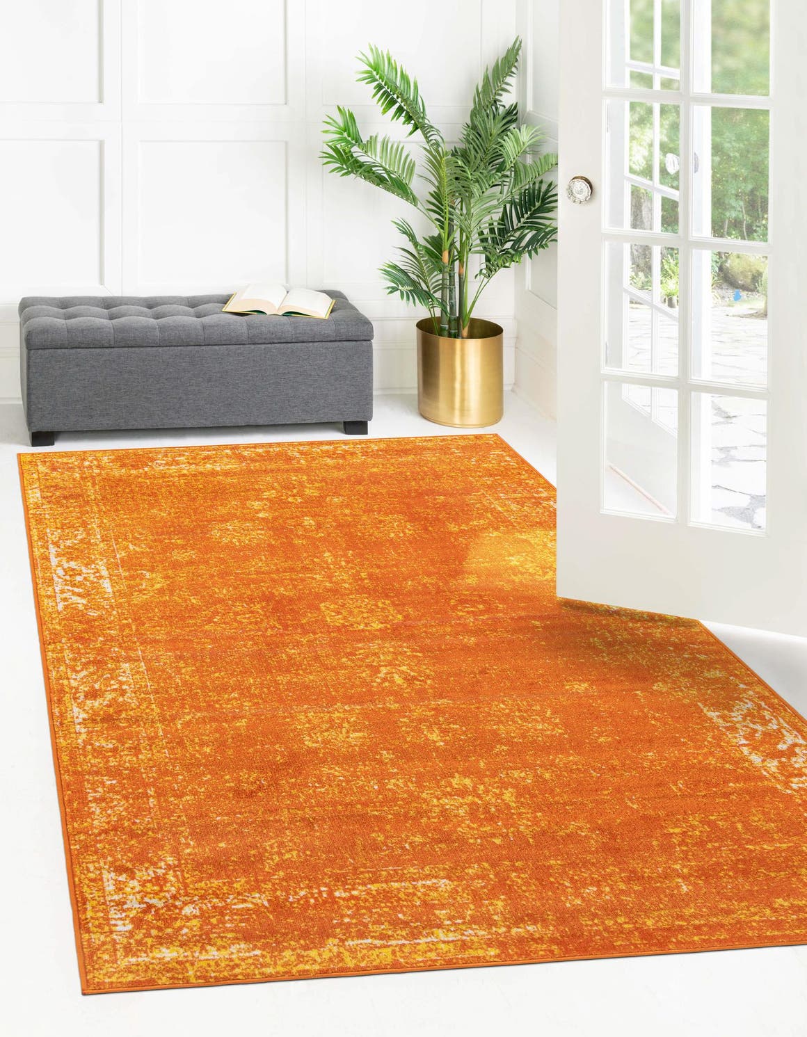 Rechteck Teppich Monaco in Orange von Hadorn™ - Lifestyle Image