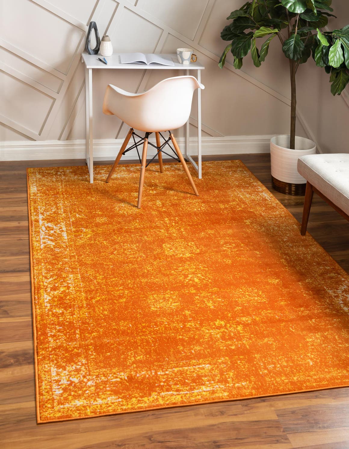 Rechteck Teppich Monaco in Orange von Hadorn™ - Lifestyle Image