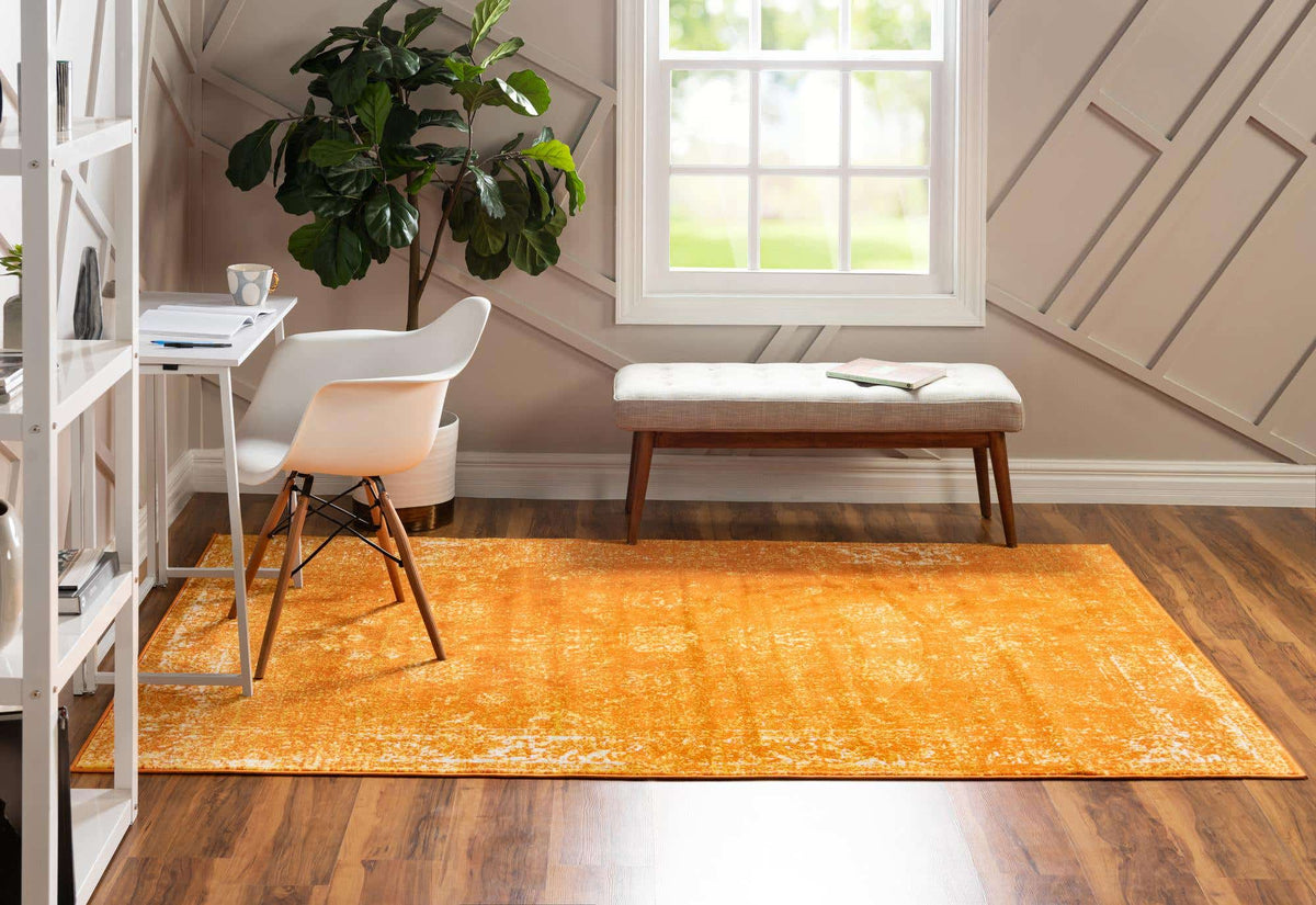 Rechteck Teppich Monaco in Orange von Hadorn™ - Lifestyle Image
