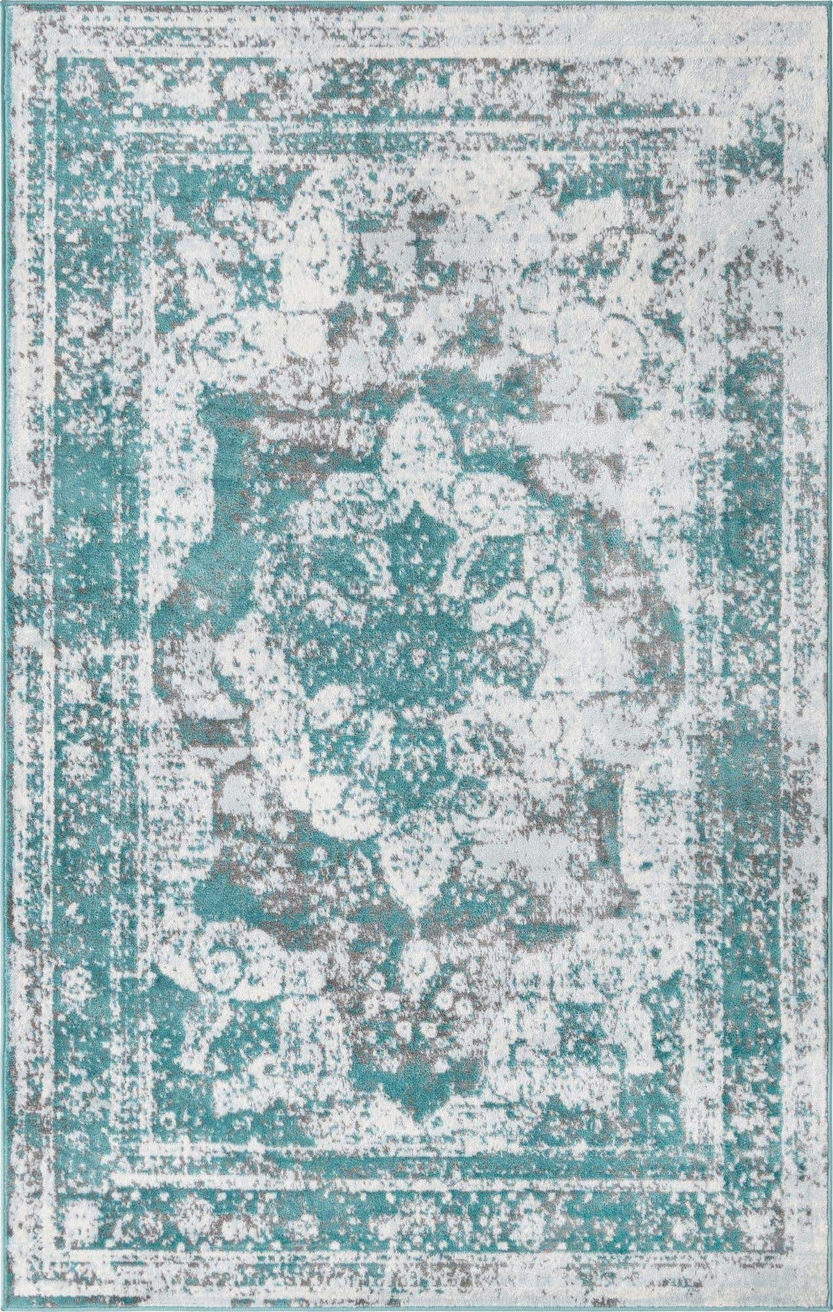 Rechteck Teppich Monaco in Türkis von Hadorn™ - Lifestyle Image