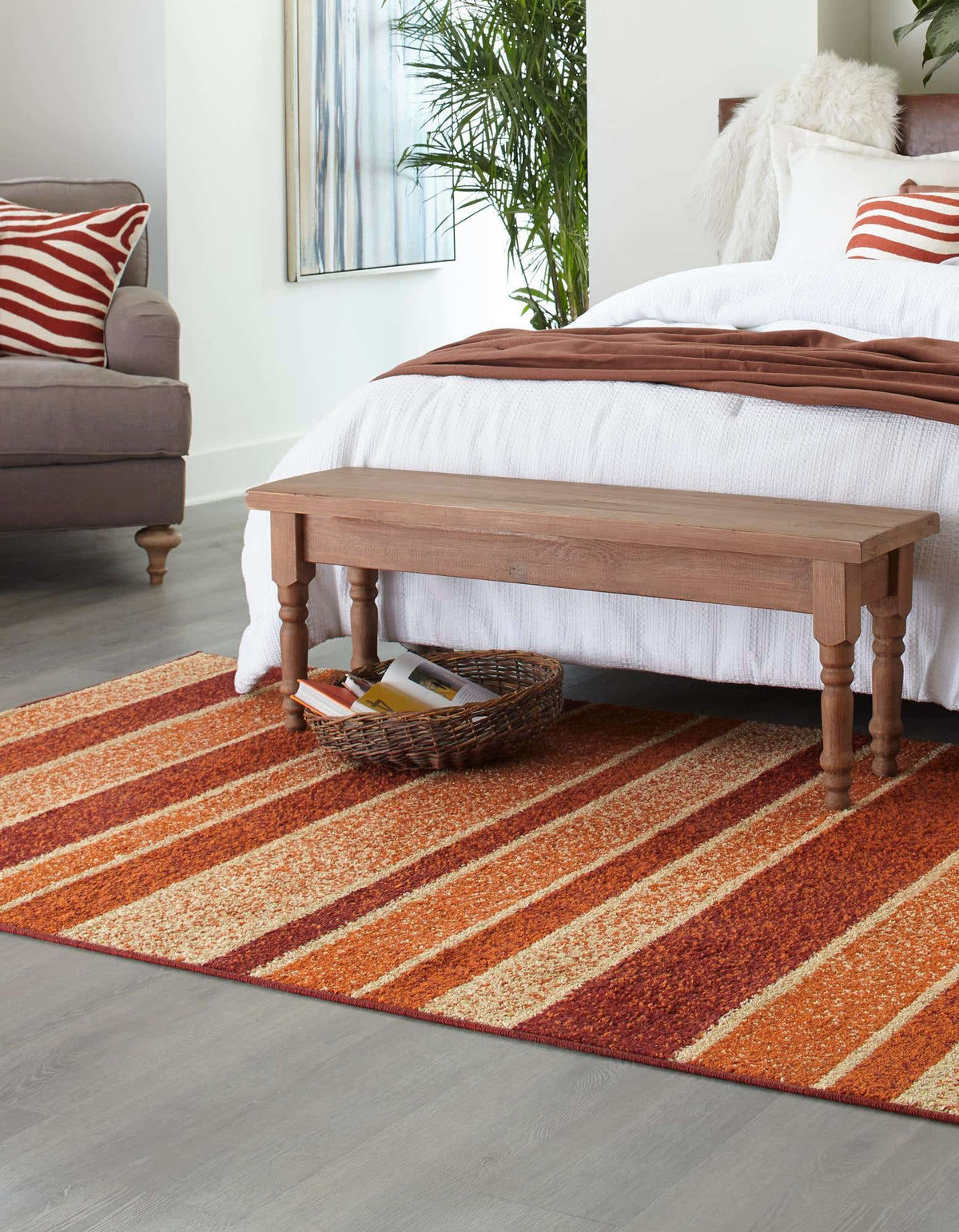 Rechteck Teppich Harvest in Rot von Hadorn™ - Lifestyle Image