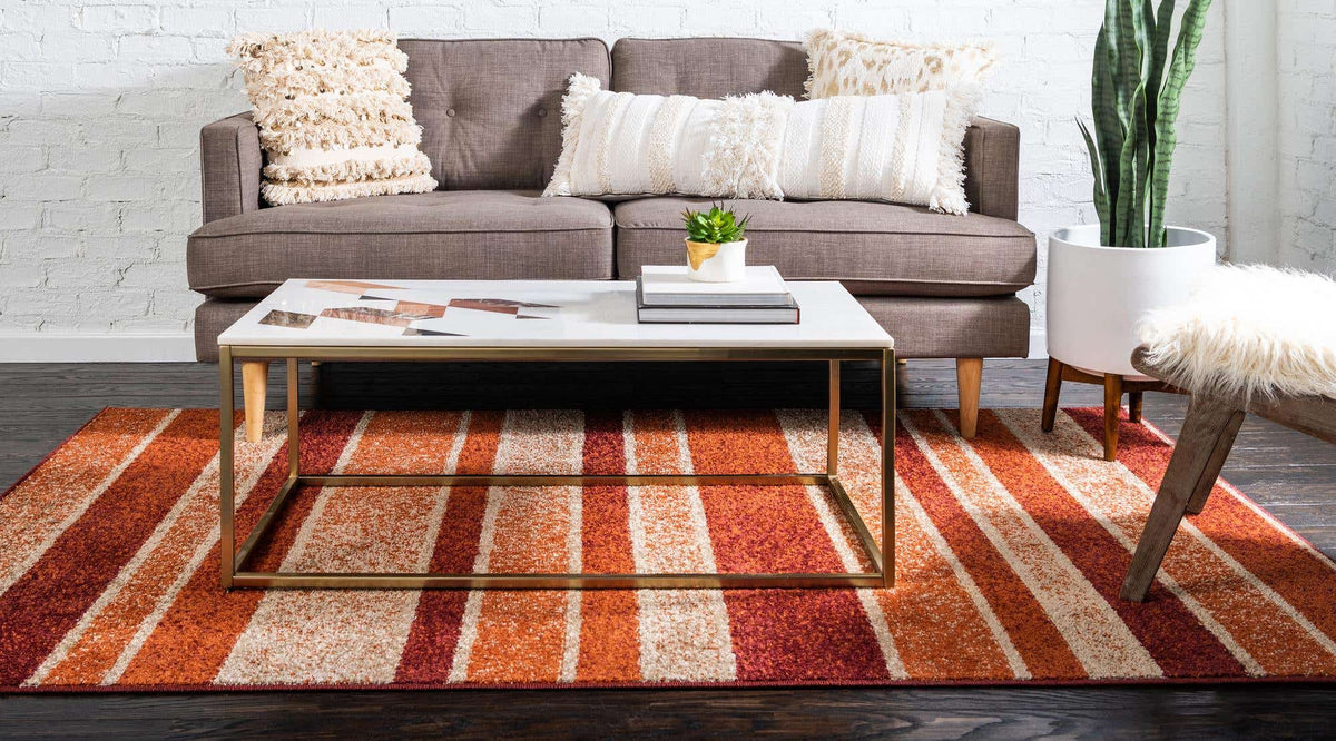 Rechteck Teppich Harvest in Rot von Hadorn™ - Lifestyle Image