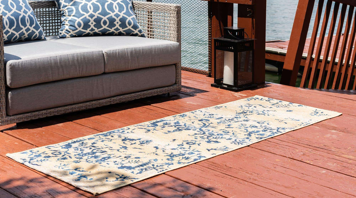 Läufer Outdoor Teppich Outdoor Botanical in Beige von Hadorn™ - Lifestyle Image