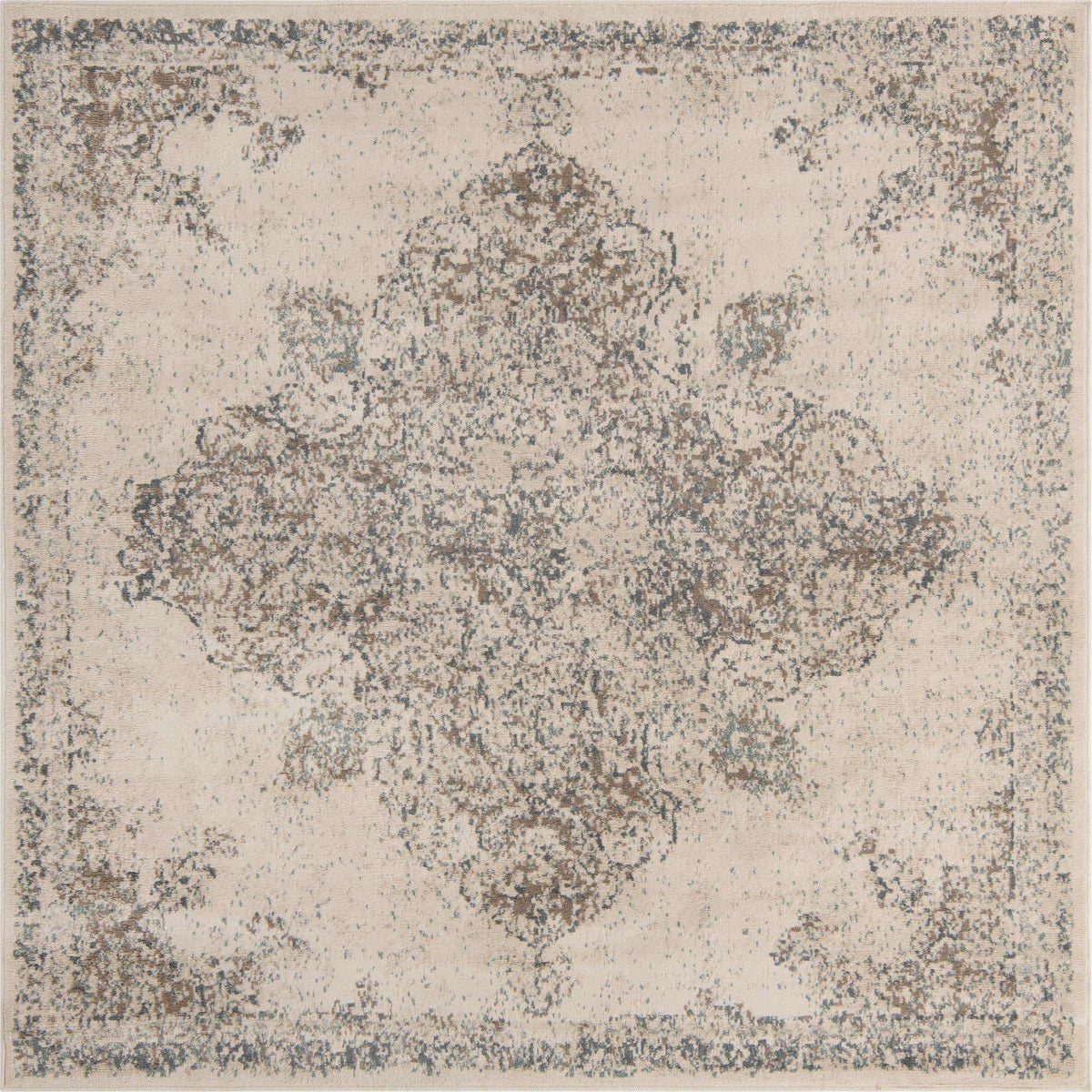 Quadratisch Teppich Sahara in Creme von Hadorn™ - Lifestyle Image