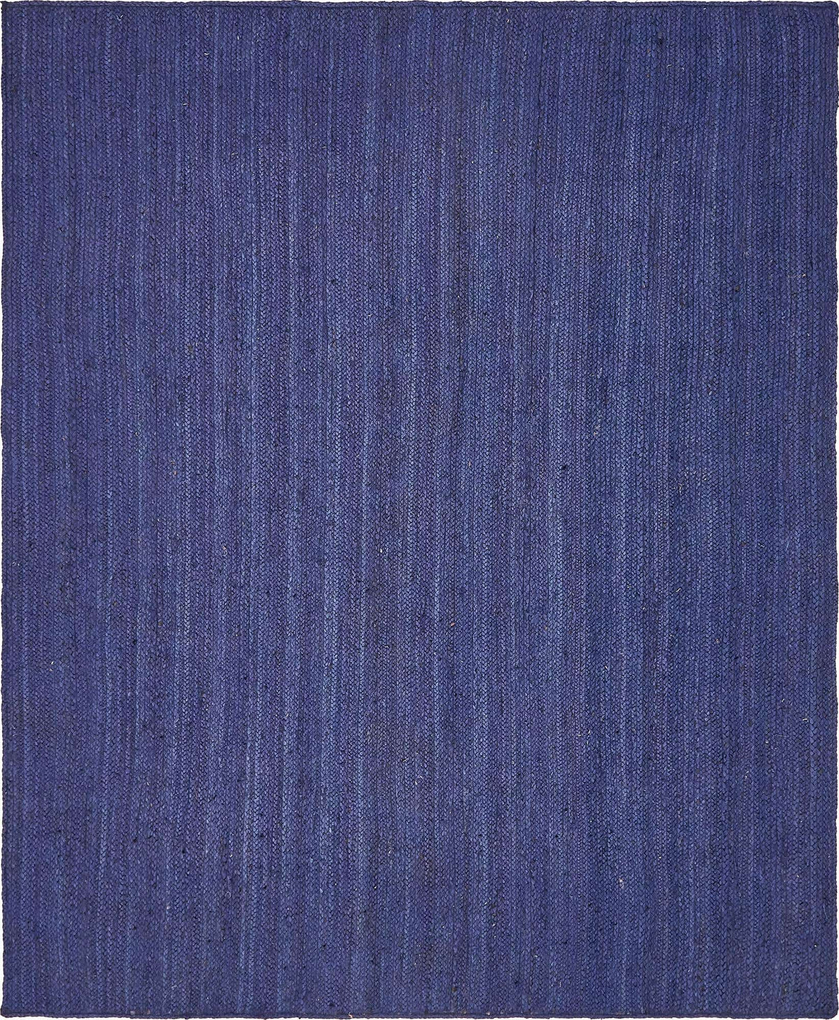 Rechteck Handgeflochten Teppich Braided Jute in Marineblau von Hadorn™ - Lifestyle Image
