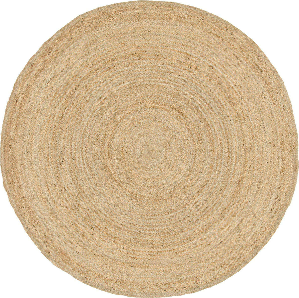 Rund Teppich Braided Jute in Natürlich von Hadorn™ - Lifestyle Image