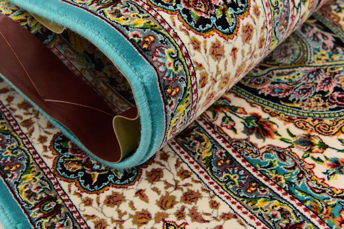 Rechteck Teppich Dynasty in Türkis von Hadorn™ - Lifestyle Image