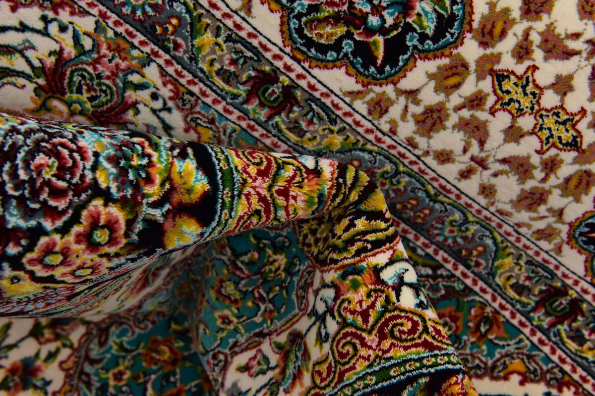 Rechteck Teppich Dynasty in Türkis von Hadorn™ - Lifestyle Image