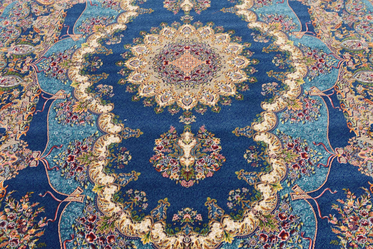 Rechteck Teppich Dynasty in Dunkelblau von Hadorn™ - Lifestyle Image