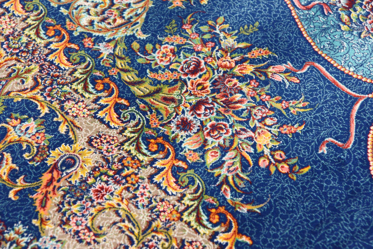 Rechteck Teppich Dynasty in Dunkelblau von Hadorn™ - Lifestyle Image