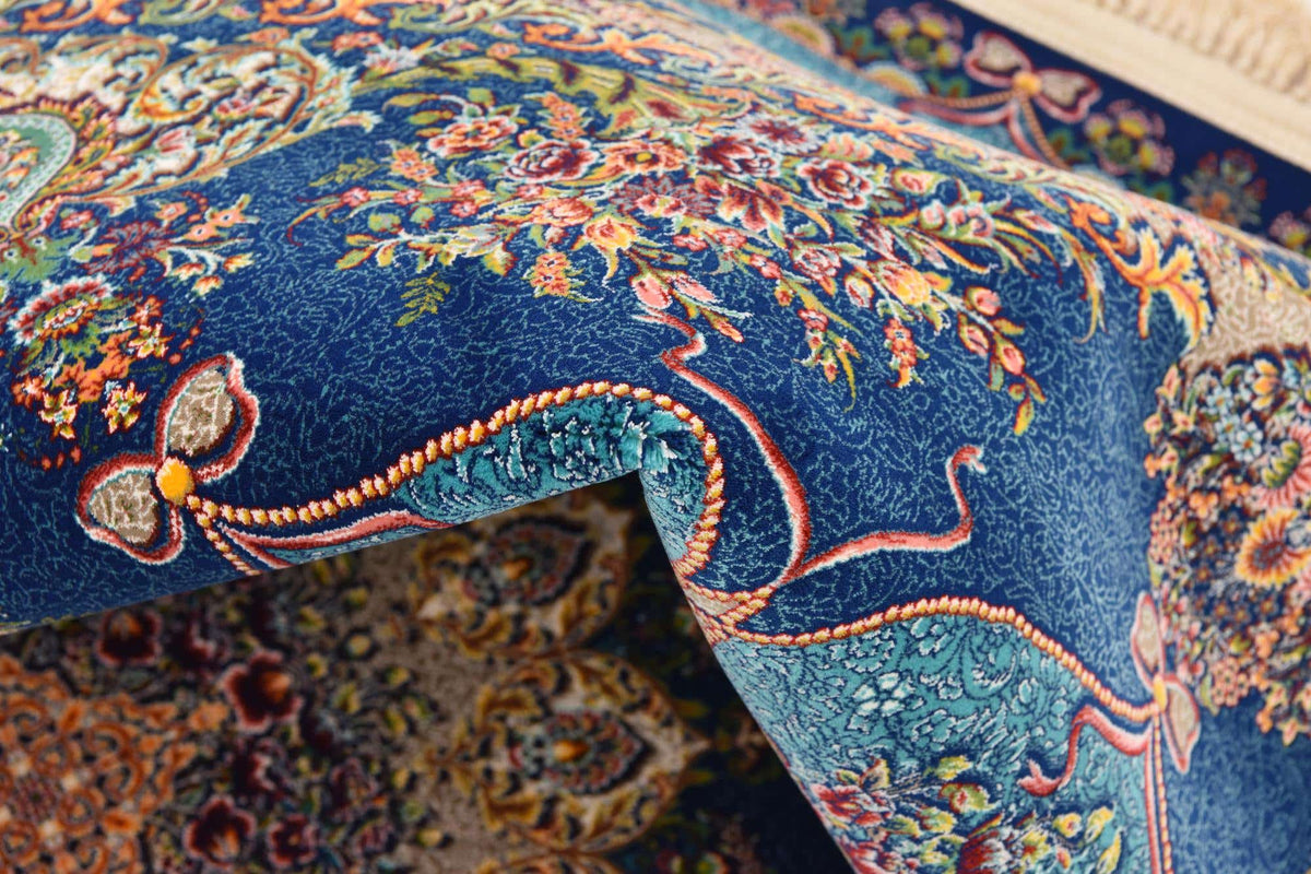 Rechteck Teppich Dynasty in Dunkelblau von Hadorn™ - Lifestyle Image