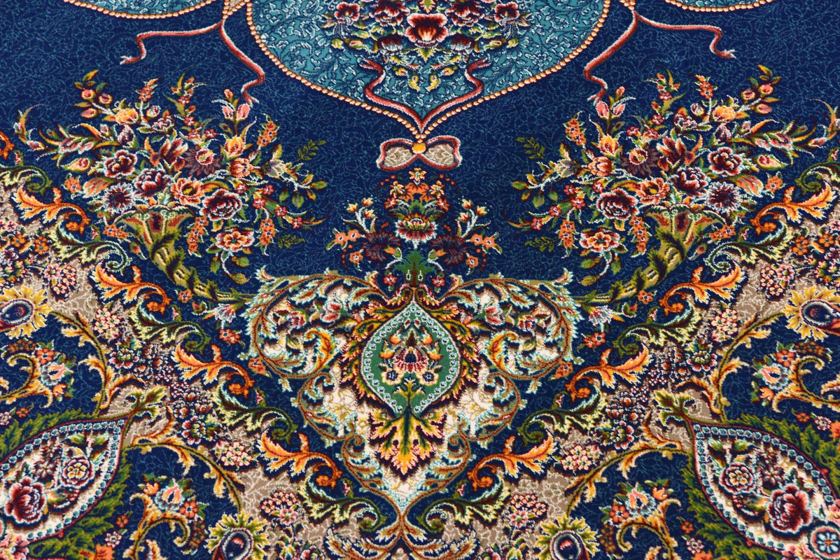 Rechteck Teppich Dynasty in Dunkelblau von Hadorn™ - Lifestyle Image
